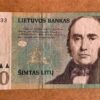 banknotas 100 litu 2000 aversas