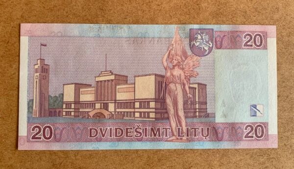 banknotas 20 litu 2007 reversas