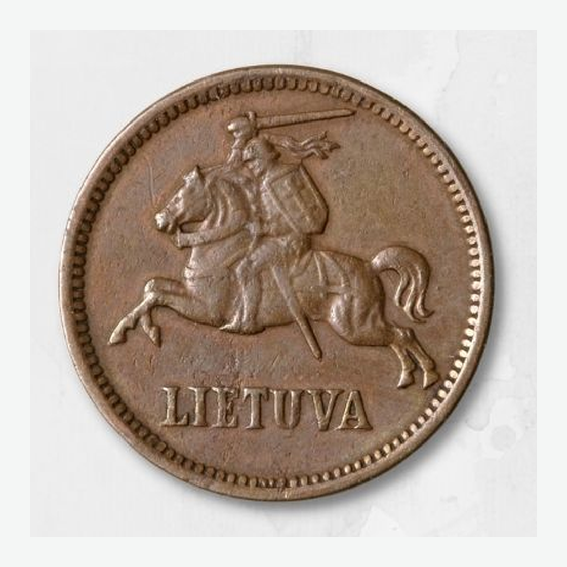 1936 m. Lietuvos 1 centas monetos aversas