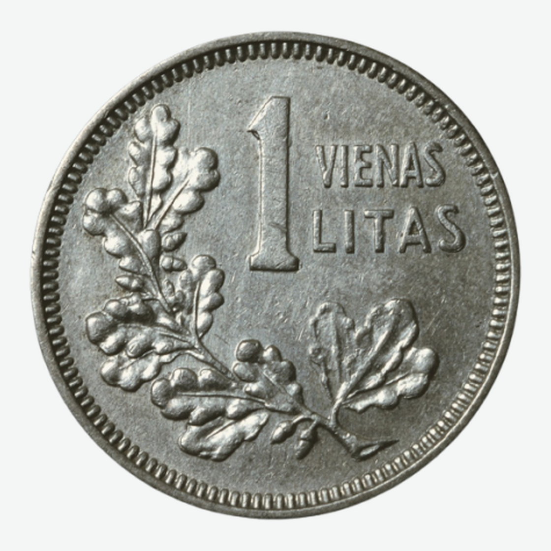 1925 m. Lietuvos 1 lito monetos reversas