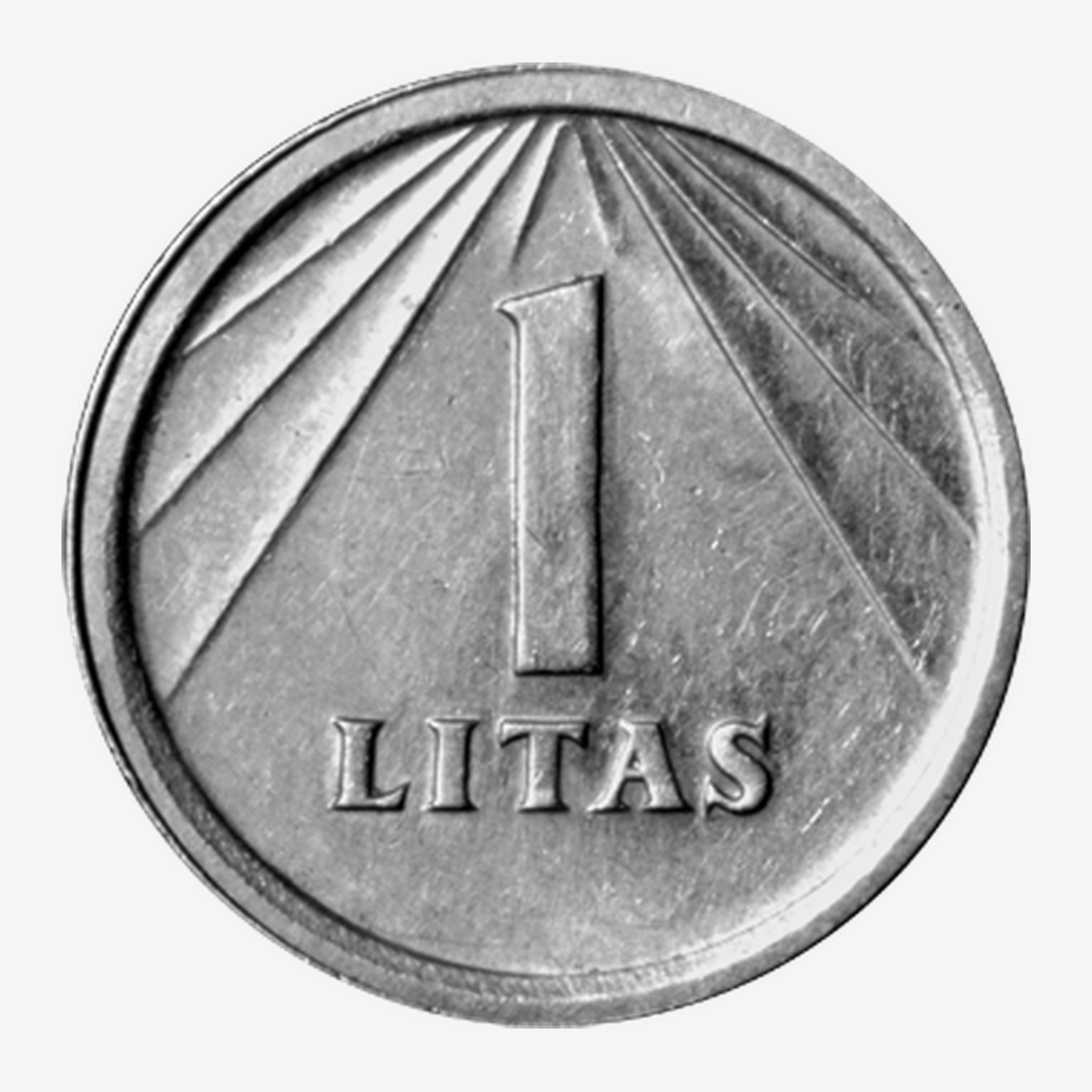 1991 m. Lietuvos 1 lito monetos reversas