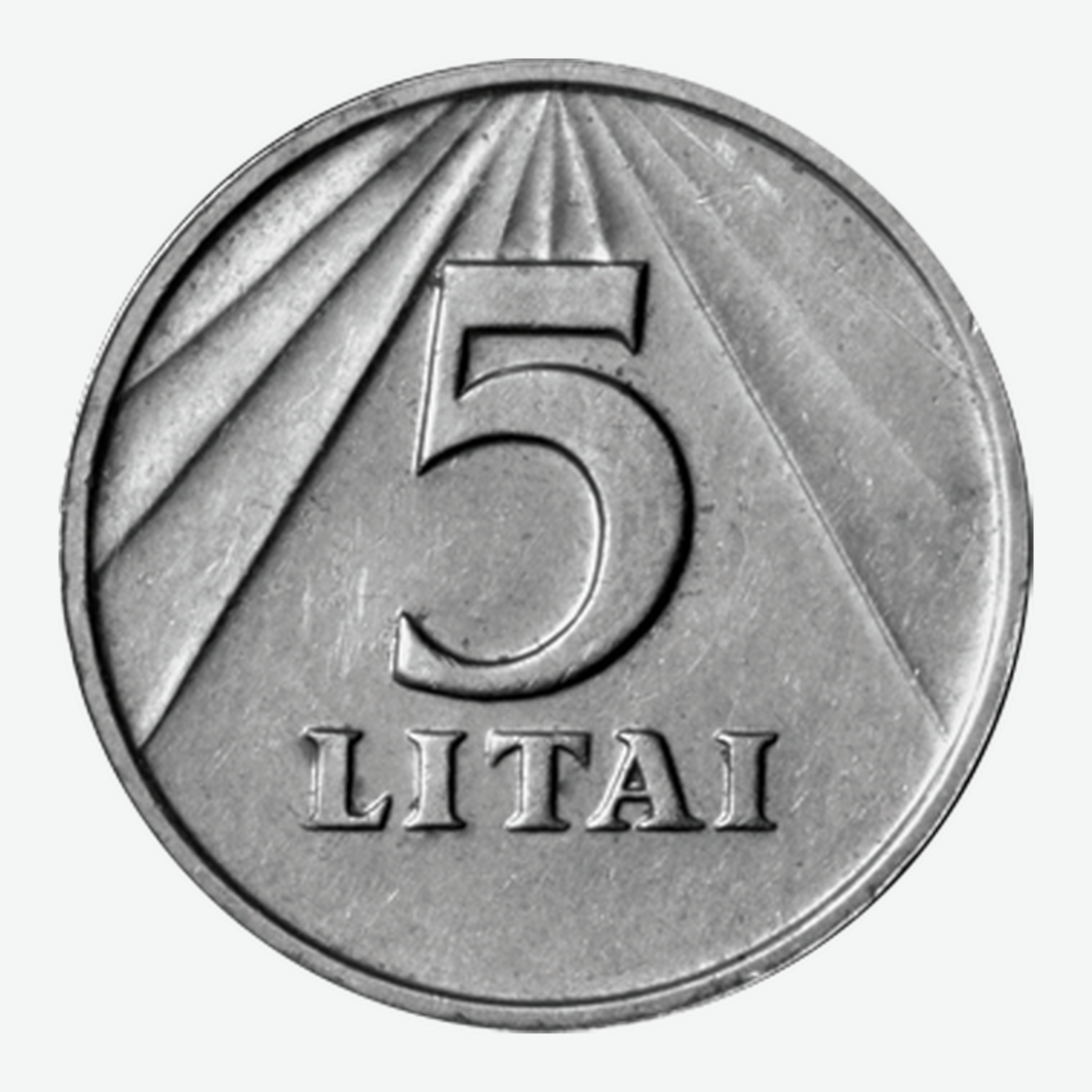 1991 m. Lietuvos 5 litų monetos reversas