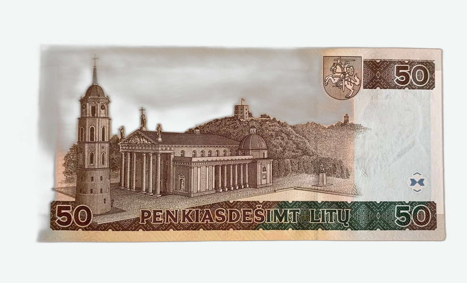 2003 m. Lietuvos 50 litų banknoto reversas